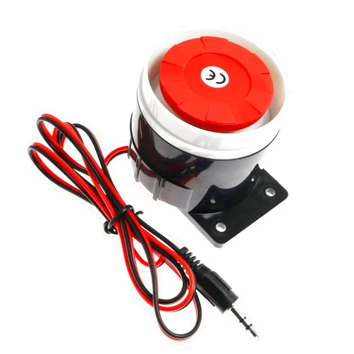 Maxmoral 1-Pack DC 12V 120dB Piezo Electronic Buzzer Alarm Horn Wired Siren for Home Security Alarm System