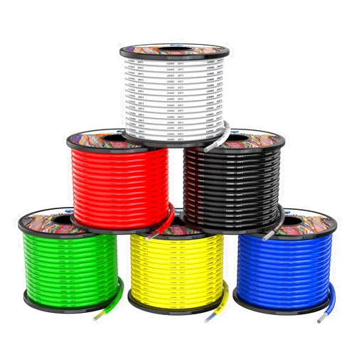 Haerkn 12awg Silicone Electrical Wire Cable 6 Colors 6x10ft 12 Gauge Hookup Wires kit Stranded Tinned Copper Wire Flexible and Soft High Temperature Resistance