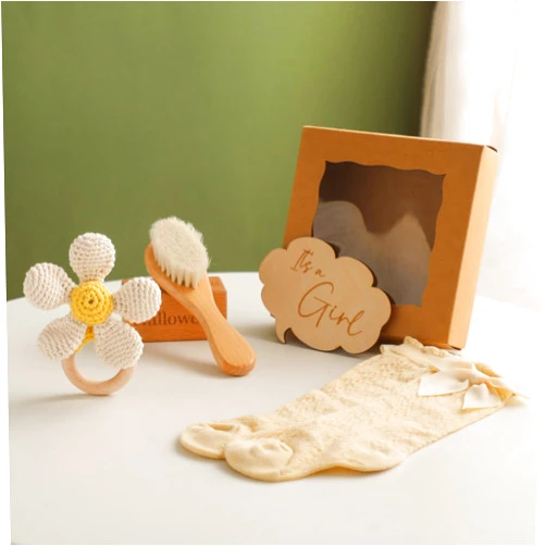 EERKEOD Baby Gift Set for Newborn New Baby Gift Set - Newborn Baby Essentials Baby Bath Set with Baby Blanket Baby Rattle - New Born Baby Girls Gift & Baby Boy Gifts for Baby Shower