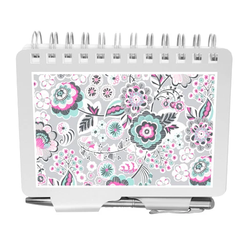 Wellspring Password Book, Whimsical Blooms (Password Book-Whimsical), Silver Aluminum, 3.5