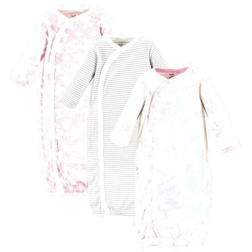 Touched by Nature Baby Girls' Organic Cotton Kimono Gowns