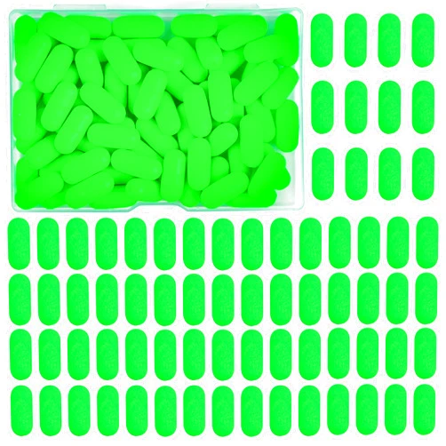JOGFFDE 80PCS Foam Floats Pompano Fishing Rigs Cylinder Snell Floats Pompano Rigs Fishing Rig Making Kit for Surf Fishing Trout Catfish Walleye