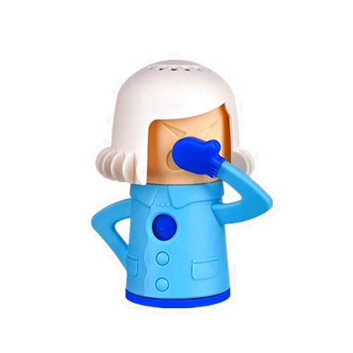RUITASA Chilly blue Mama Fridge Odor Absorber, Refrigerator Moisture Absorber & Freshener Holder,Add Baking Soda to Absorb Funky Odors in The Refrigerator(blue)