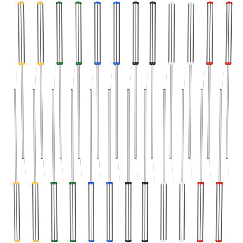 BetterJonny 24pcs Fondue Forks, BetterJonny 9.4In Stainless Steel Fondue Sticks Color Coded Cheese Forks with Heat Resistant Handle for Hot Pot Barbecue 6 Colors