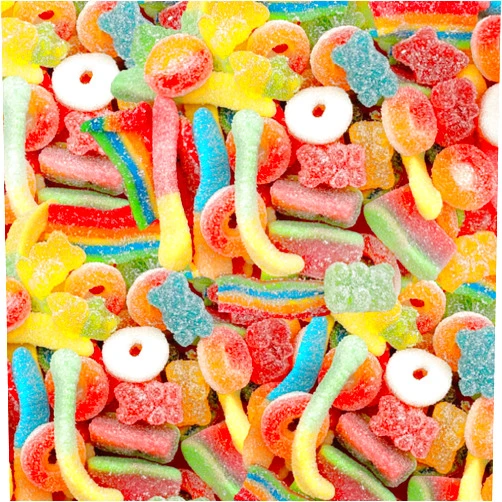 ILIKE! Sour Gummy Candy Mix | 2-Pound Pack | Belts, Peach Rings, Watermelon Wedges, Worms, Bears - Party Favors