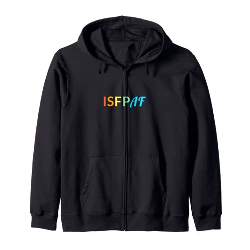 Flashcat Funny Introvert Gifts ISFP Personality Retro Introvert Sarcastic Personality Humor ISFP AF Zip Hoodie