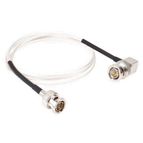 XRDS -RF 3G/6G SDI Cable HD-SDI BNC Male to Right Angle BNC Male 75 Ohm RG179 Jumper Cable 3ft for Surveillance Camera System Cables/CCTV/DVR
