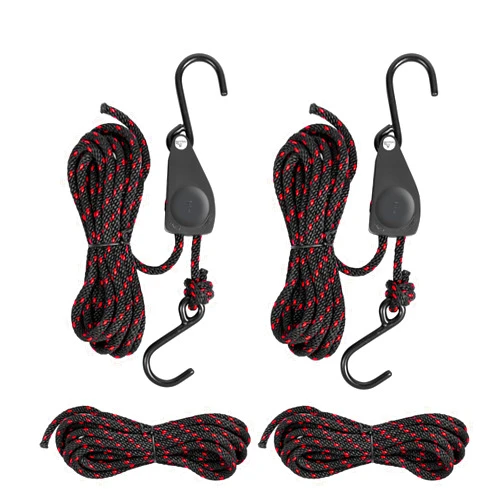 MouJkmer 2 Pcs Kayak Rope Tie Downs Straps, 1/4