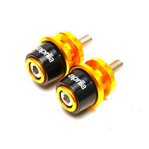 KENSG Cycling Accessories for Aprilia RS660 Tuono 660 2020 2021 021 New Motorcycle CNC Aluminum Swingarm Spools Stand Screws Slider Motorcycle Parts (Color : X Gold)