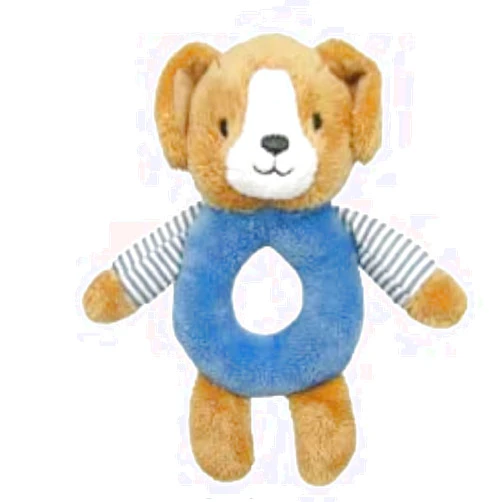 KIDS PREFERRED Carter’s Puppy Ring Rattle, Plush Toy for Babies