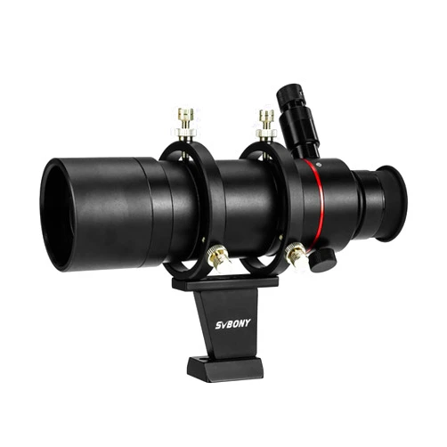 SVBONY SV208 Finder Scope, 8x50 Straight-Through Metal Optical Finderscope for Astronomical Telescope with Crosshair and Bracket Fully Multi-Coated Corrected Image with Illuminated Telescope Finder