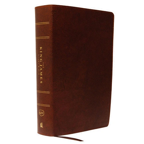 By Thomas Nelson (Author) KJV, The King James Study Bible, Bonded Leather, Brown, Red Letter, Full-Color Edition: Holy Bible, King James Version