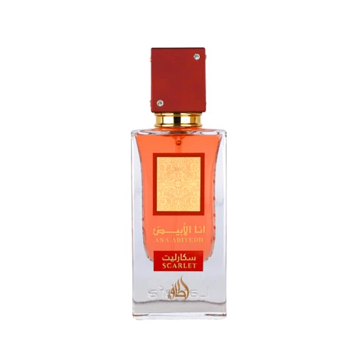 Lattafa Ana Abiyedh Scarlet – Fruity, Floral, Spicy, Sweet – Eau de Parfum Spray Long-Lasting Fragrance for Unisex, 2.0 Ounce / 60 ml