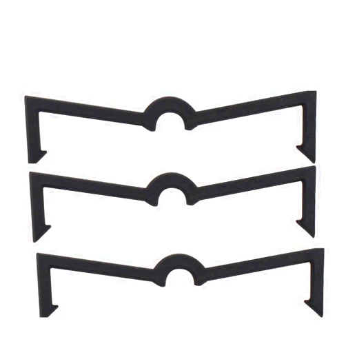Bullbins 200 PC Pegboard Hooks Black Plastic Peg Locks Fits All Standard 1/4