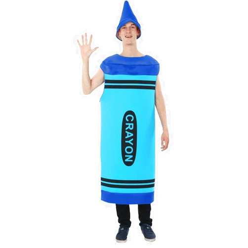 Orion Costumes Men's Blue Crayon Adult Costume One Size
