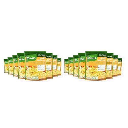 Knorr Rice Side Dish, Creamy Chicken, 5.7 oz (8-Count) (Pack of 2)
