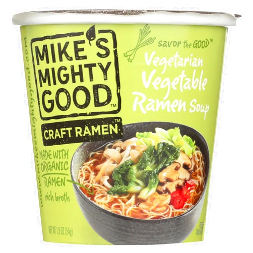 Mikes Mike's Mighty Good, Soup, OG3, Ramen, VEGTBL, Cup - Pack of 6