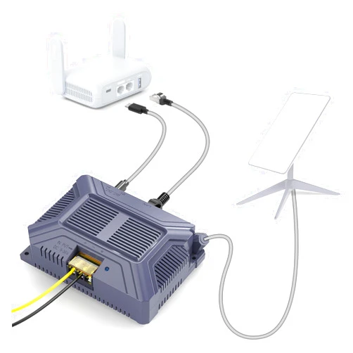 XLTTYWL Starlink V2 Poe Injector, 180W 5 in 1 GigE Passive & ESD Protection 12v Starlink with USB & Type-C Power Output, SPX Cable Adapter and Converter DC 9-36V/180W for Starlink V2 Dishy