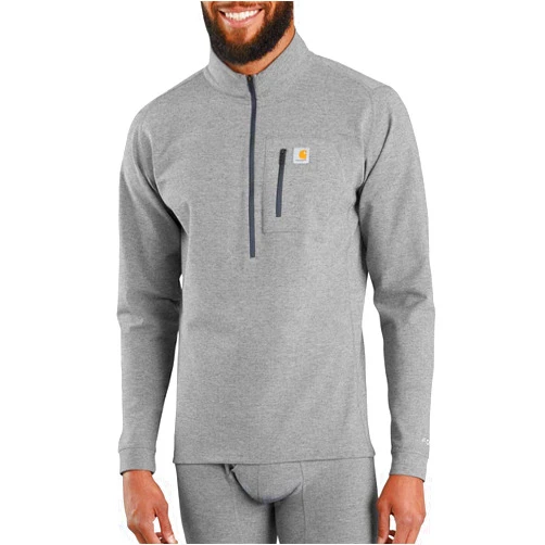 Carhartt Men's Base Force Tech Quarter-Zip Thermal Base Layer Long Sleeve Shirt