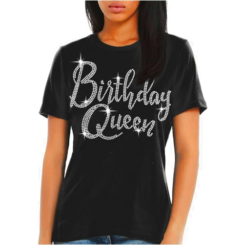 RhinestoneSash Womens Birthday Shirts Sparkly - Birthday Gifts for Women - Crystal Rhinestone Party Shirts for Group