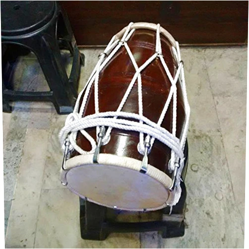 SM'SAI MUSICALS Sai Musical Professional Dholak With Rope For Orchestra.