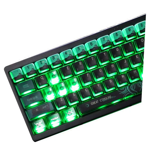 daixiahu Cthulhu Theme Keycap Nuclear Power Profile 140 Pbt +60 PC Keys Transparent Sublimation PBT Keyboard Cap