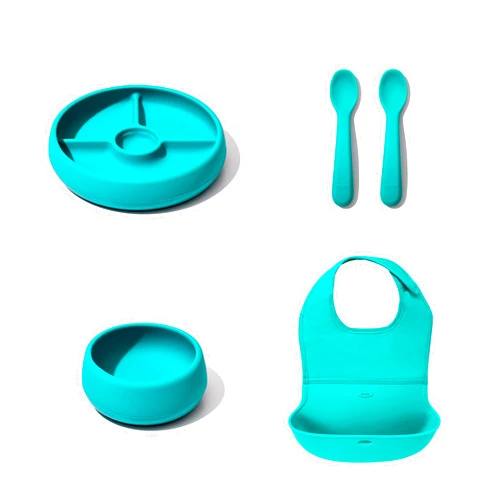 OXO TOT Silicone Feeding Gift Set - BPA and PVC Free