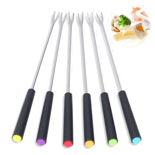 HuGuWdy Stainless Steel Fondue Forks 6Pcs 9.1