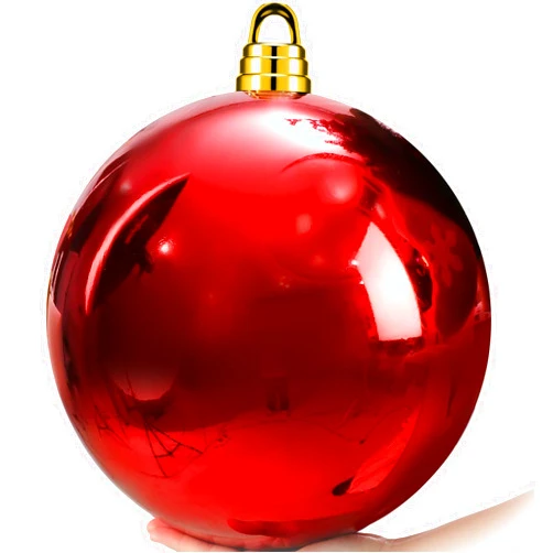 VercanMonth 12 Inch Large Christmas Ball Decorations Oversized Plastic Red Christmas Ornaments Ball Shatterproof UV Ball Ornament for Xmas Front Door Outdoor Indoor Tree Decor Ground or Hanging Balls
