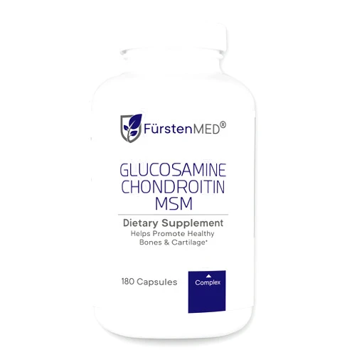 FürstenMED® Glucosamine Chondroitin MSM Supplement - Chondroitin & Glucosamine Nutritional Supplements for Bones & Normal Cartilage Health - Support Normal Joint Health with Vitamin C - 180 Capsules