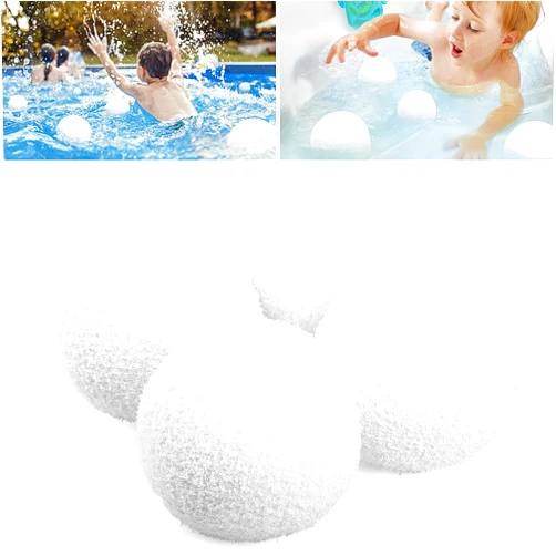 Moritakk 4 Pack Reusable Scum Balls for Spas Hot Tub,Washable Oil Absorbing Sponge Ball for Swimming Pools,Hot Tub, and Spas,Bathtubs Spas.