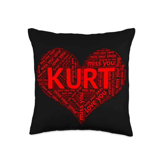In My Heart Forever by The LACOCA Shop Because I Miss You, Remember Me Love Gift, Kurt Throw Pillow, 16x16, Multicolor