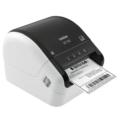 Brother QL-1100 Wide Format, Postage and Barcode Professional Thermal Monochrome Label Printer, Black