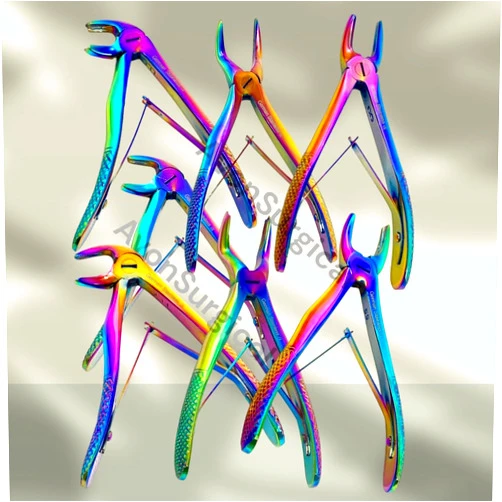 Artlab Set of 7 Pediatric Tooth Extraction Dental Forceps Incisor Lower Upper Childrens Tooth Extracting Forceps (Artlab)