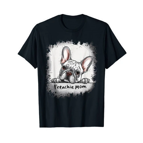 Dog Lovers Accessories Retro French Bulldog Mom T-Shirt