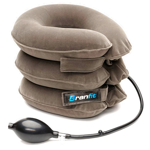 Branfit Cervical Neck Traction Device and Neck Brace, Adjustable Neck Support and Neck Stretcher for Spine Alignment and Neck Pain Relief, Neck Decompression Device, USA Design (Single Neck Brace)