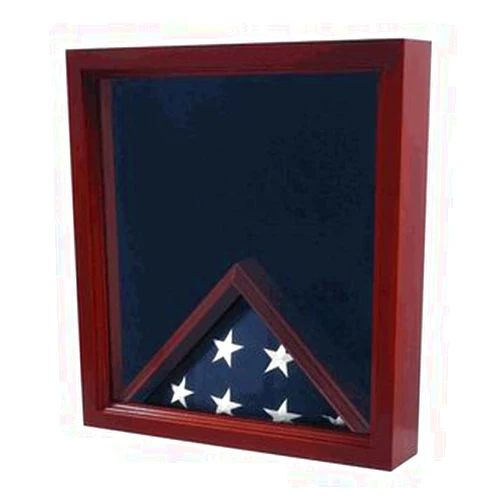 Flags Connections Military Shadow Boxes, Retirement Shadow Case for Flag and Memorabilia, Real Wood, Uv Plexiglas