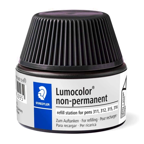STAEDTLER Lumocolor Non Permanent Marker Pen Refill - Black