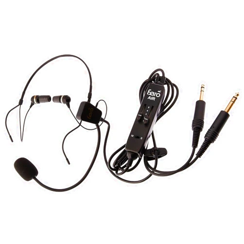 Faro Aviation FARO AIR in-Ear Aviation Headset Premium Pilot Headset - Compare with ClarityAloft, Black