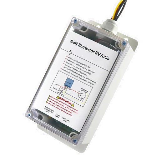 RJSPHH Soft Start for RV Air Conditioning Auxiliary Starter, RV A/C Smart Control Kit Enables Easy Start an A/C & Appliances on RV Power with a Small Generator