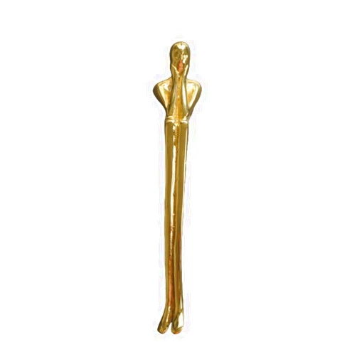 SKFGNX Solid Brass Thinker Shape Long Handle Cabinet Kitchen Dresser Cabinet Door Drawer Handles and Pulls Furniture Hardware,bashou15hj,renxiang