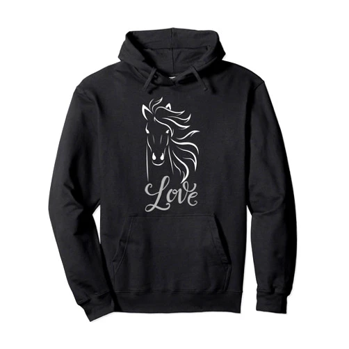 Pferde Shirt Mädchen Reiten Damen Bekleidung Women's horse shirt for riders and horse lovers Pullover Hoodie