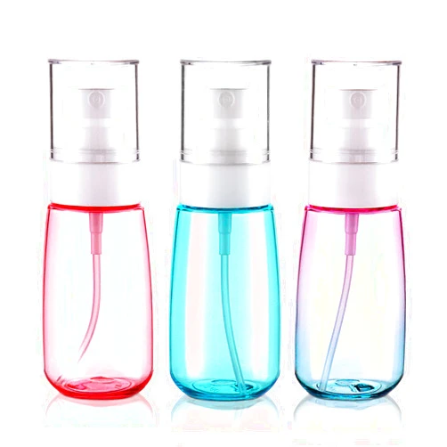 Cosywell Travel Spray Bottle TSA Approved 2oz 60ml 3 Pack Leak Proof Fine Mist Empty Plastic Refillable Spray Bottle for Perfume Essential Oils Toners Rose Water Cosmetics (3color)
