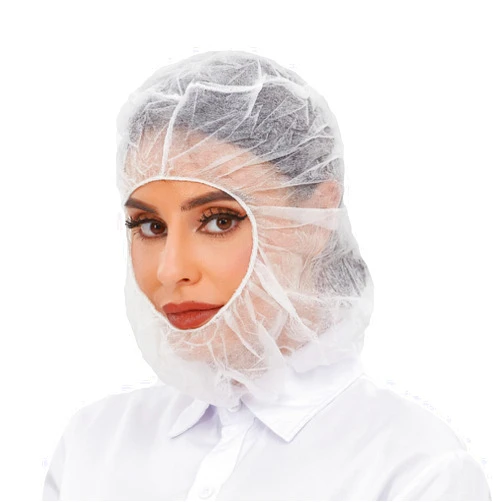 ZMDREAM Full Face Hair Net Beard Cover Combo Disposable Hood Caps White 100 & 1000