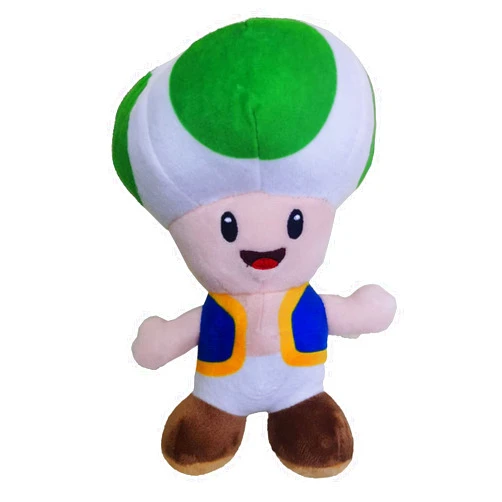 YoCosii Mushroom Green Toad Plush Standing Position, Cuddly Cartoon Game Stuffed Toy Doll 8