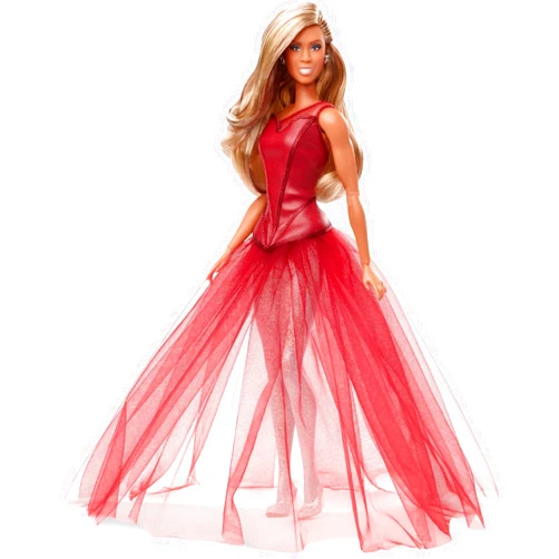 Barbie Tribute Collection Laverne Cox Doll, Collectible Doll Wearing Layered Look with Glittery Bodysuit and Tulle Gown, Gift for Collectors