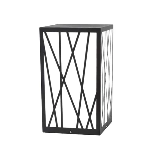 MTDYGHXQ Outdoor Post Light Fixtures IP55 Waterproof Landscape Light Modern E27 Square Floor Pillar Lamp External Patio Deck Villa Fence Decoration Column Light