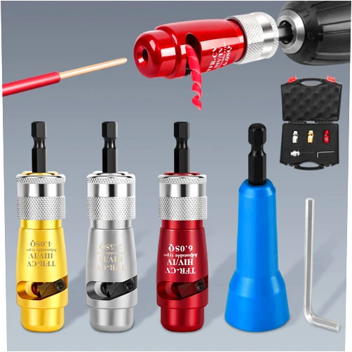 Dekoresyon Wire Stripper for Drill, 2024 Wire Stripper Tool, Upgrade Wire Stripping and Twisting Tool, Portable Aluminum Alloy Wire Stripper, Quick Cape Stripping Wire Twist Tool
