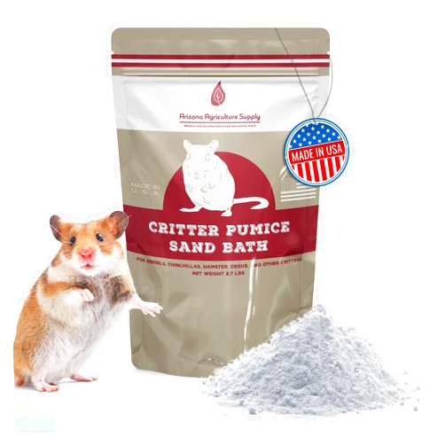 ARIZONA AGRICULTURE SUPPLY Natural Critter Dust Bath (2.7 lbs) – Crystalline Silica-Free – Made in USA – Perfect for Hamsters, Chinchillas, Gerbils, Chickens, and More