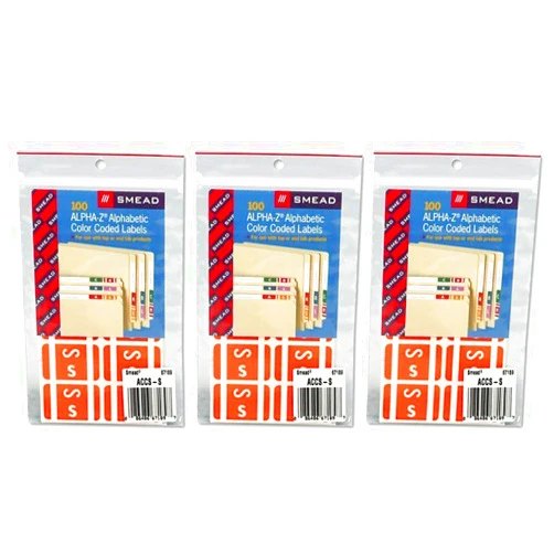 SMEAD SMD67189 - Smead Alpha-Z Color-Coded Second Letter Labels